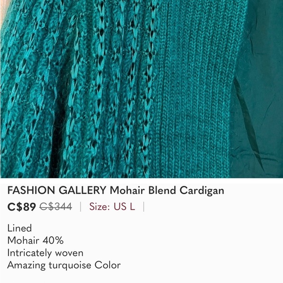 Vintage -Mohair ribbon sweater - Picture 3 of 3